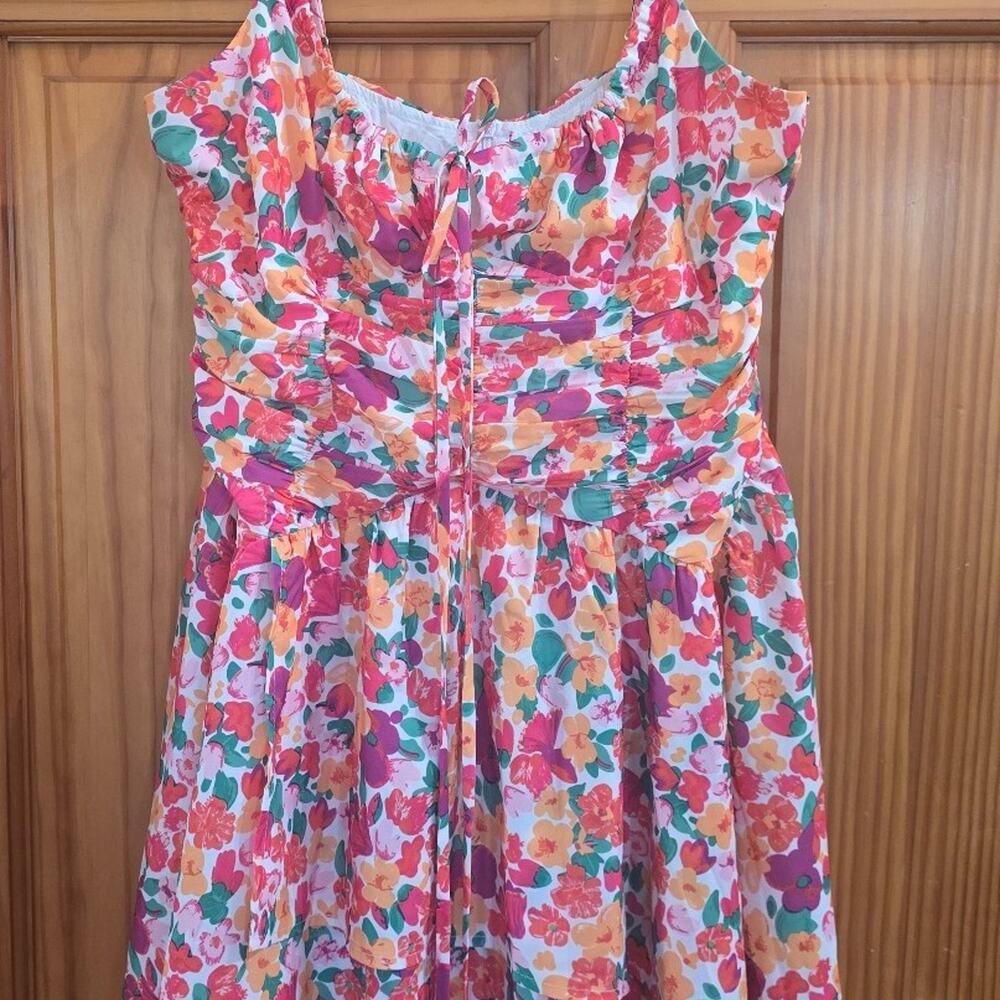 Princess Polly Mini Dress Multi Floral Size 10 - Picture 2 of 4